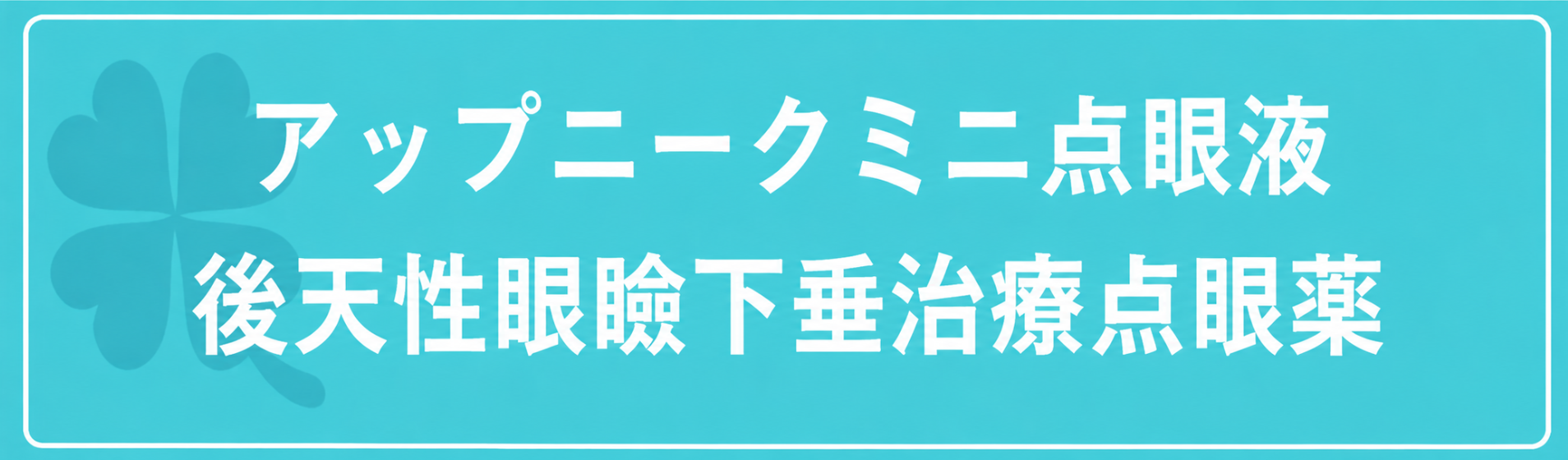 アップニークミニ点眼液